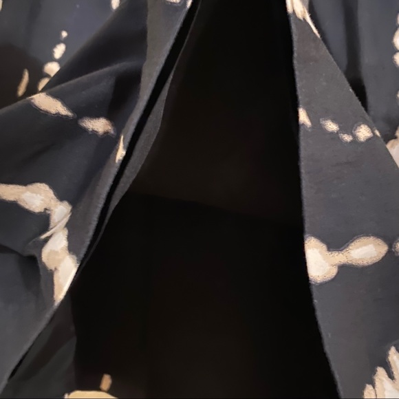 🪶3/$35 ANN TAYLOR Pockets Lined Black & Tan Tie-Dye Patterned Skirt-28 - Picture 6 of 16